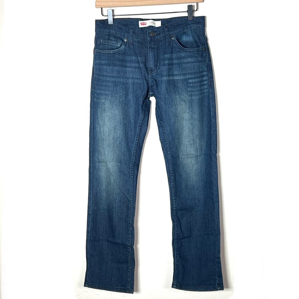 Levi's 511 dark wash slim straight jeans size 14 youth B170